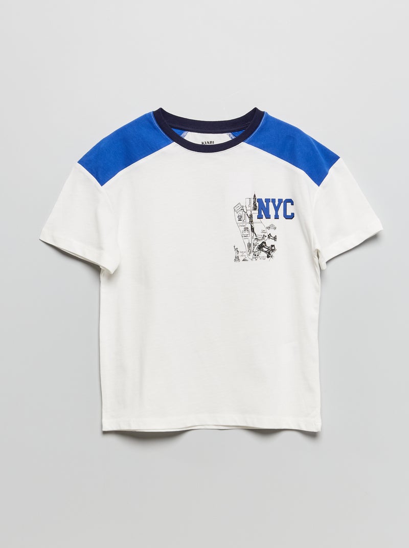 Camiseta 'Nueva York' AZUL - Kiabi