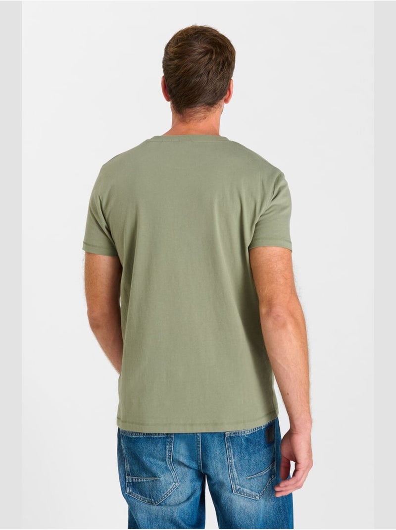 Camiseta obrown «Le Temps des Cerises» Caqui - Kiabi