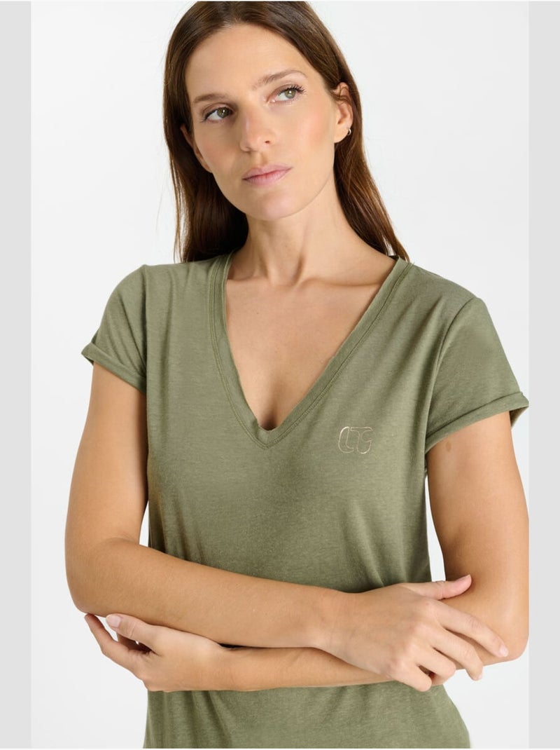 Camiseta ONA Caqui - Kiabi