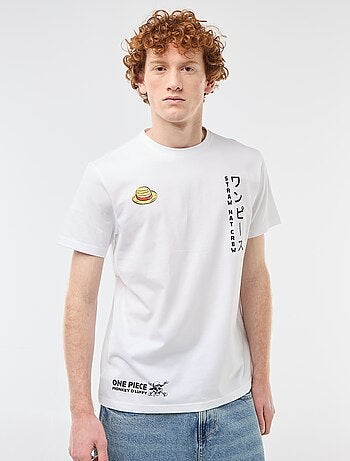 Camiseta 'One Piece' de algodón liso
