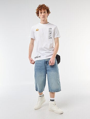 Camiseta 'One Piece' de algodón liso