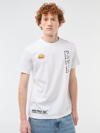 Camiseta 'One Piece' de algodón liso
