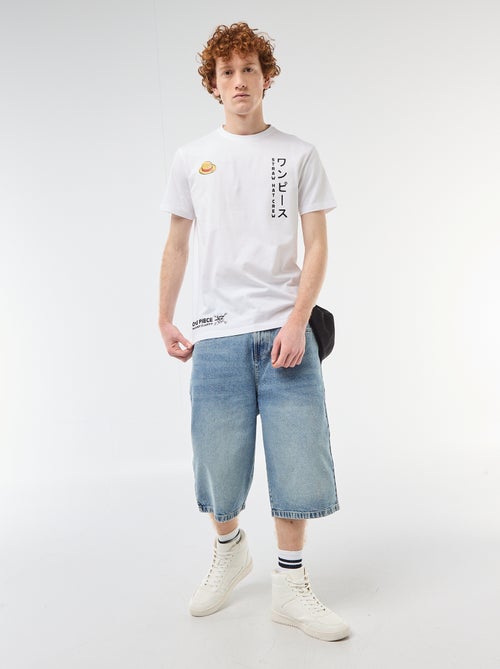 Camiseta 'One Piece' de algodón liso - Kiabi