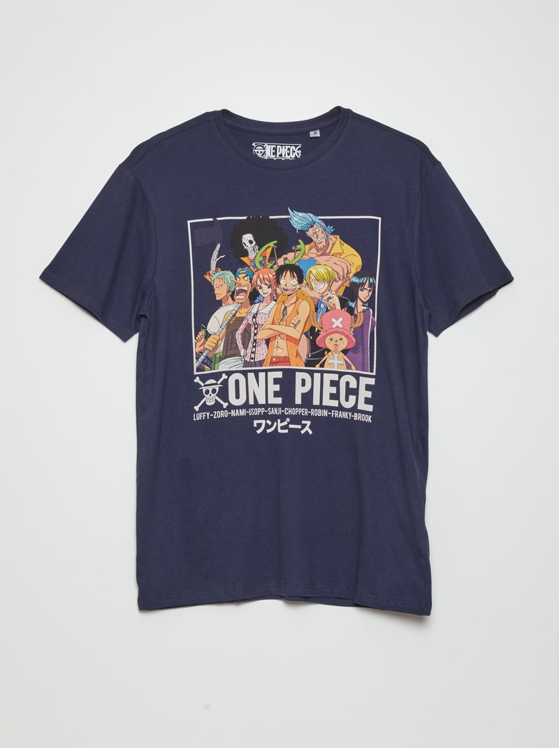 Camiseta 'One Piece' de algodón negro iris - Kiabi