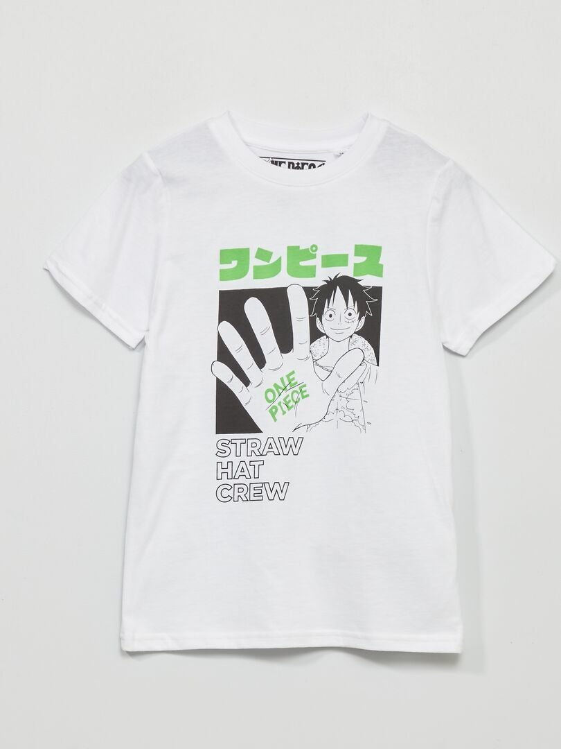 Camiseta 'One Piece' de manga corta Blanco - Kiabi