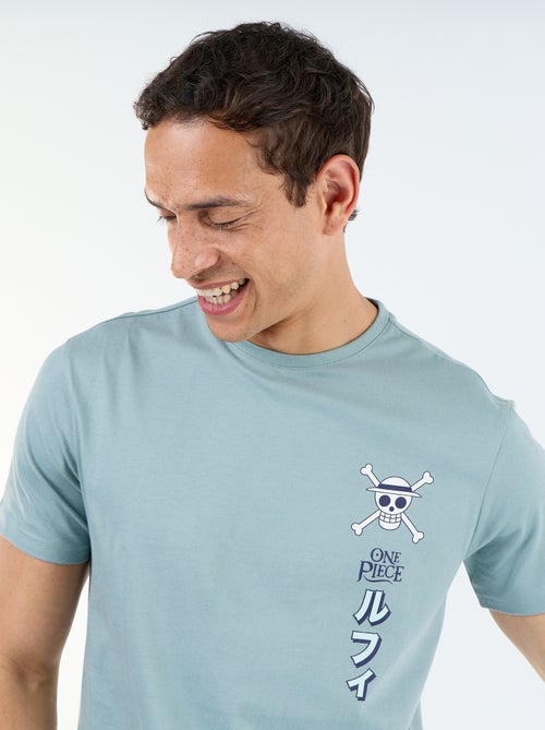Camiseta 'One Piece' de manga corta estampada por delante y por detrás - Kiabi Camiseta 'One Piece' de manga corta estampada por delante y por detrás - Kiabi