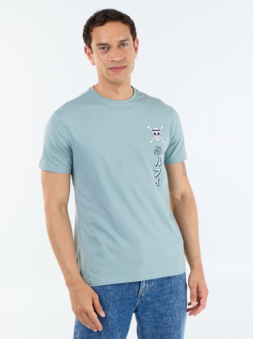 Camiseta 'One Piece' de manga corta estampada por delante y por detrás - Kiabi Camiseta 'One Piece' de manga corta estampada por delante y por detrás - Kiabi