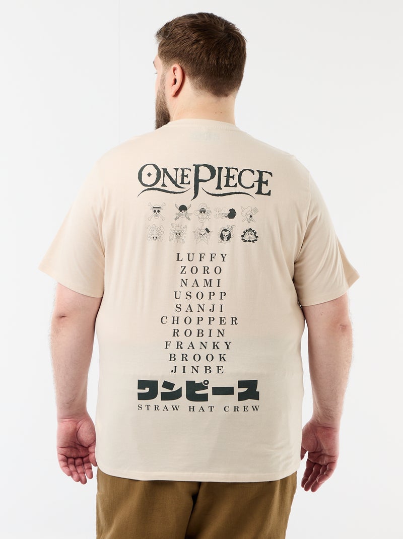 Camiseta 'One Piece' de manga corta Gris - Kiabi