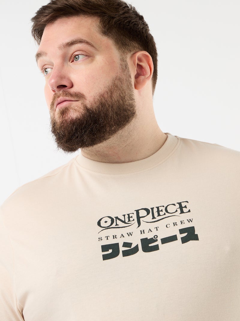 Camiseta 'One Piece' de manga corta Gris - Kiabi