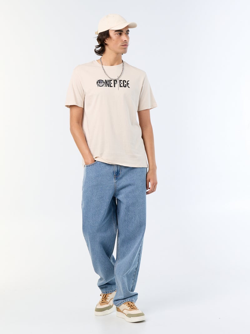 Camiseta 'One Piece' de manga corta Gris - Kiabi
