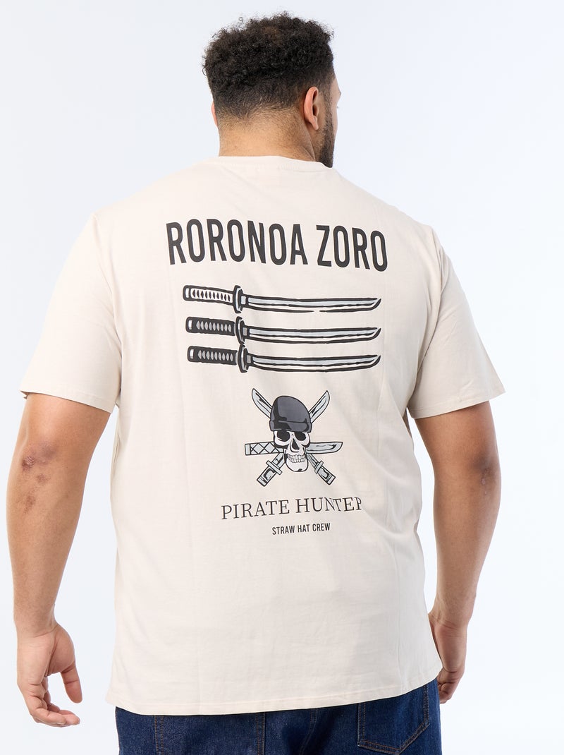 Camiseta 'One Piece' de manga corta Gris - Kiabi