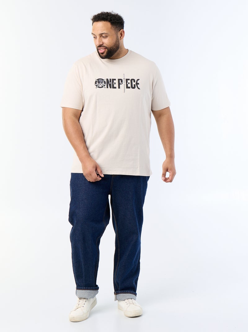 Camiseta 'One Piece' de manga corta Gris - Kiabi
