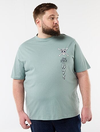 Camiseta 'One Piece' estampada por delante y por detrás