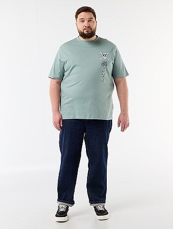 Camiseta 'One Piece' estampada por delante y por detrás