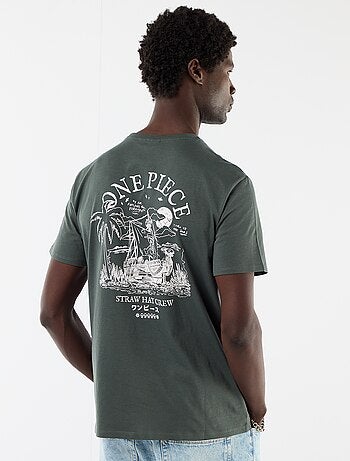 Camiseta 'One Piece' estampada por delante y por detrás