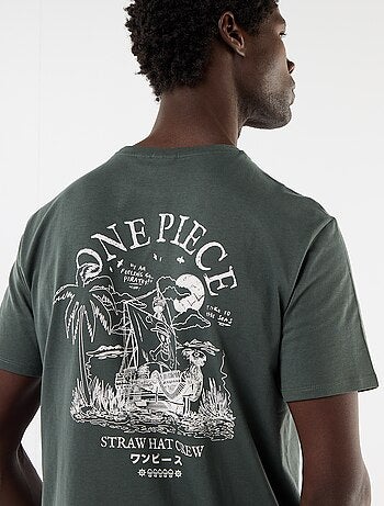 Camiseta 'One Piece' estampada por delante y por detrás