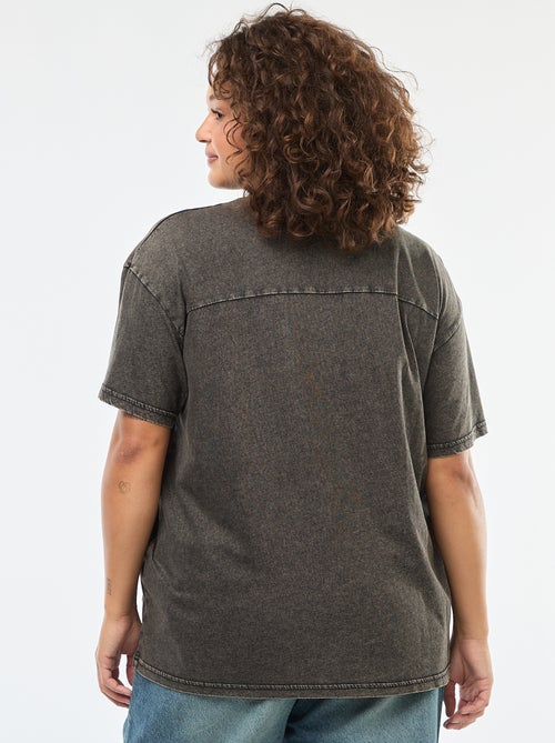 Camiseta 'Only Carmakoma' estampada de manga corta - Kiabi