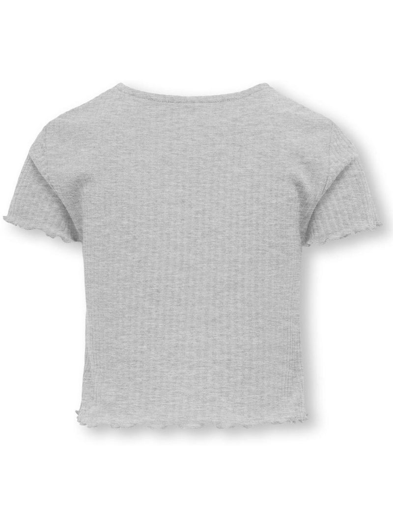 Camiseta Only Nella para niña Gris plateado - Kiabi