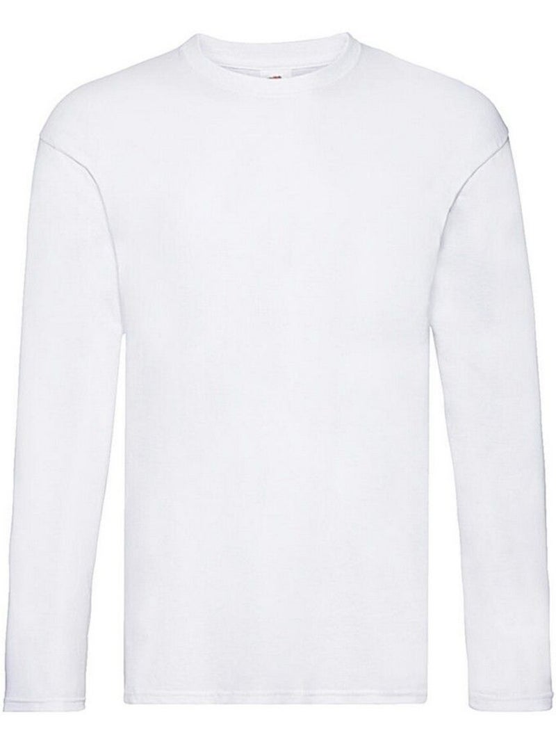 Camiseta original de manga larga para hombre - fruit of the loom Blanco - Kiabi