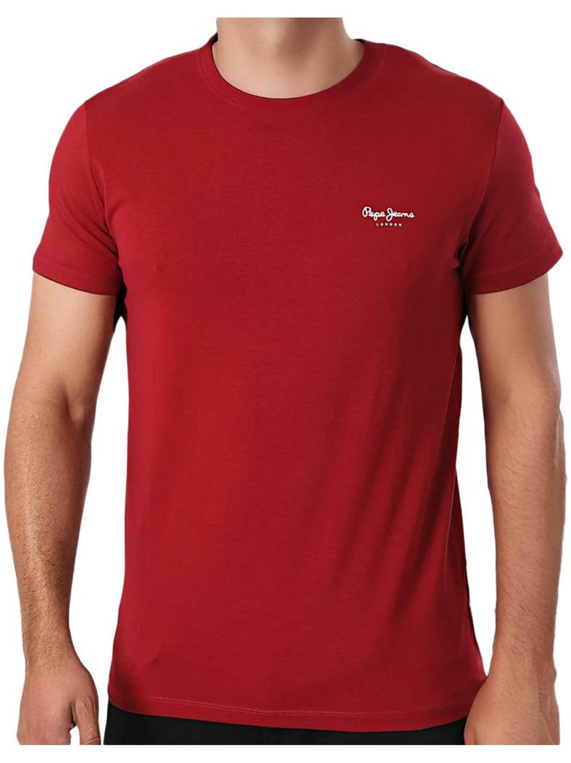 Camiseta Original Pepe Jeans para Hombre Burdeos - Kiabi