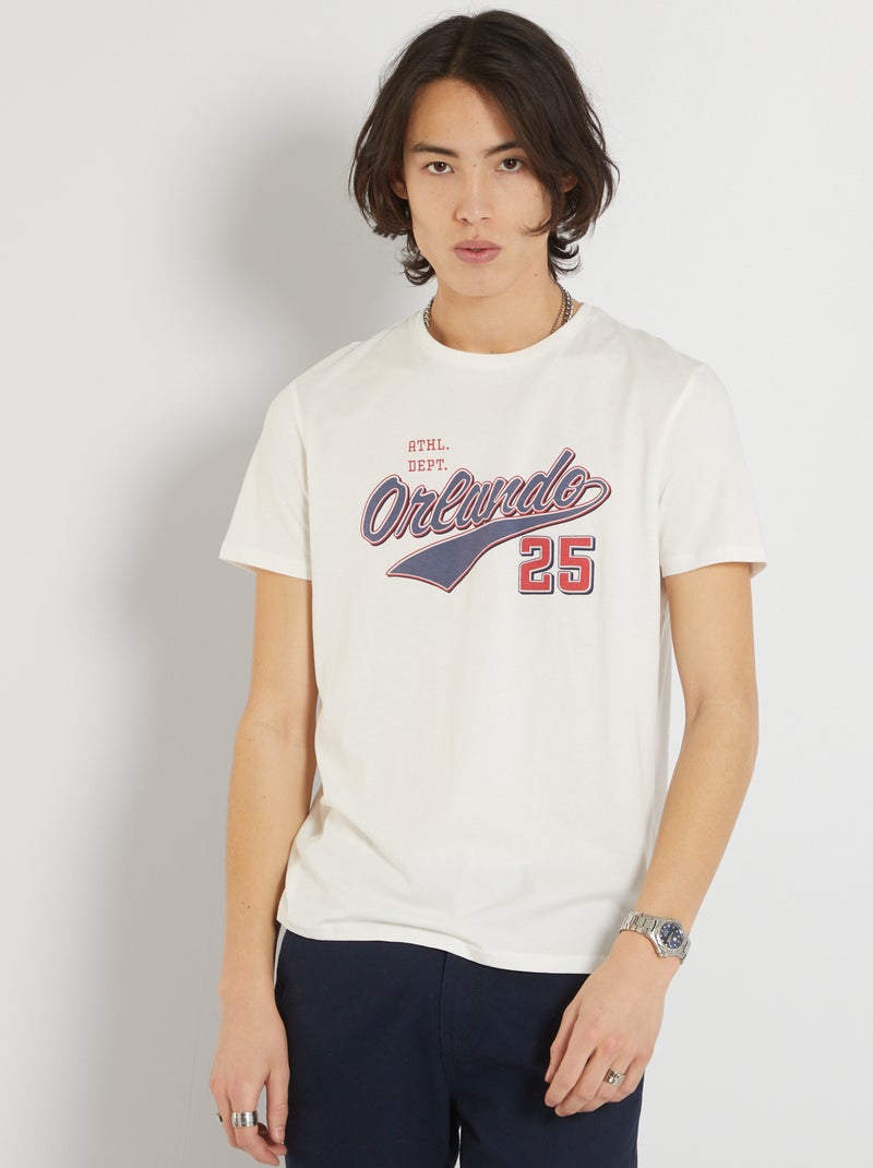 Camiseta 'Orlando' BLANCO - Kiabi