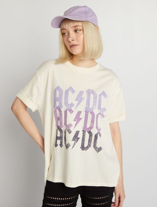 Camiseta oversize 'AC/DC' - Kiabi