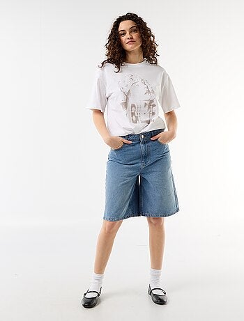 Camiseta oversize Billie Ellish de manga corta