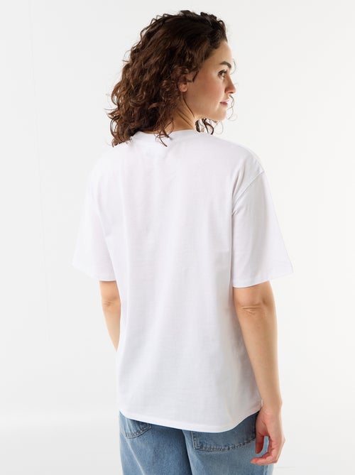 Camiseta oversize Billie Ellish de manga corta - Kiabi