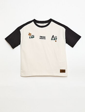 Camiseta oversize color block