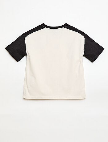 Camiseta oversize color block