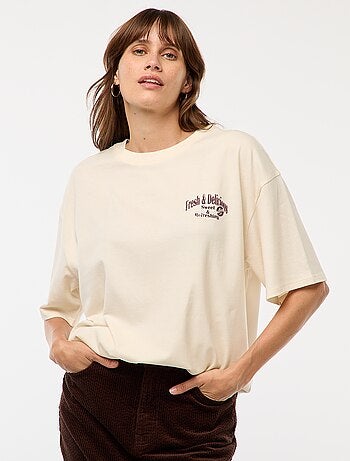 Camiseta oversize con estampado