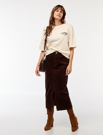 Camiseta oversize con estampado