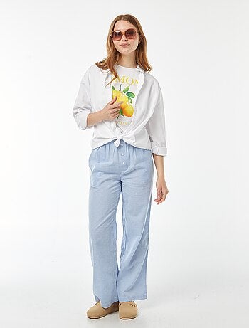 Camiseta oversize con estampado delantero
