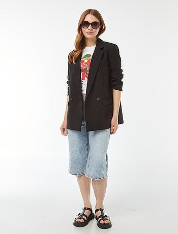 Camiseta oversize con estampado delantero