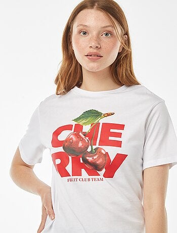 Camiseta oversize con estampado delantero