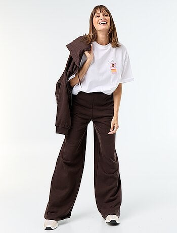 Camiseta oversize con estampado en la espalda