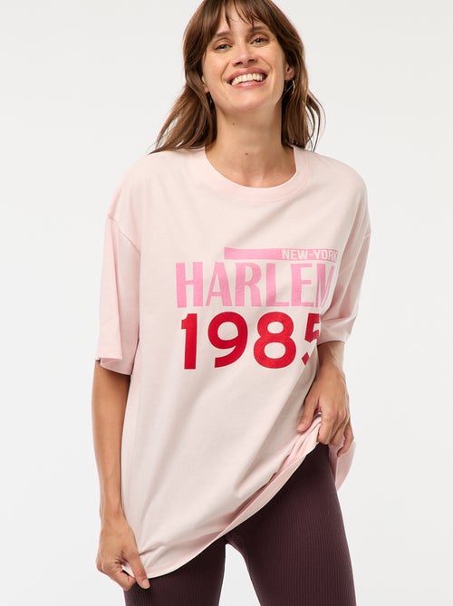 Camiseta oversize con estampado - Kiabi