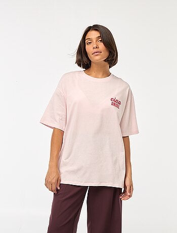 Camiseta oversize con estampado