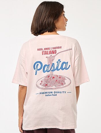 Camiseta oversize con estampado