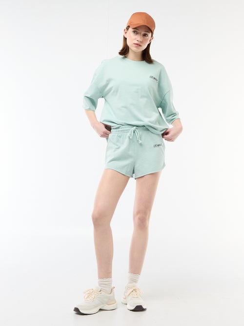 Camiseta oversize con inscripción - Kiabi