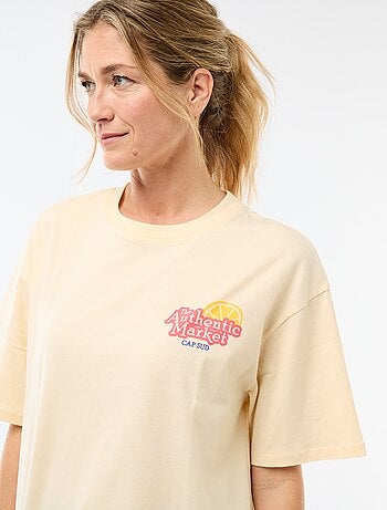 Camiseta oversize con mensaje