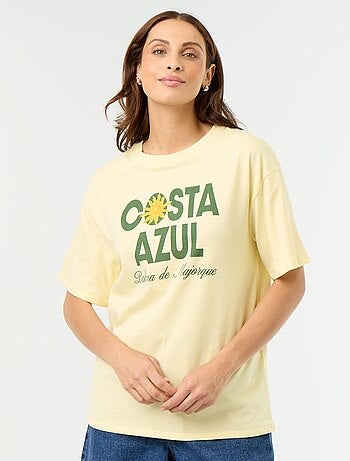 Camiseta oversize con mensaje