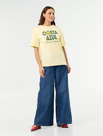 Camiseta oversize con mensaje