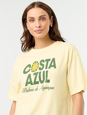 Camiseta oversize con mensaje