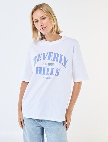 Camiseta oversize con mensaje