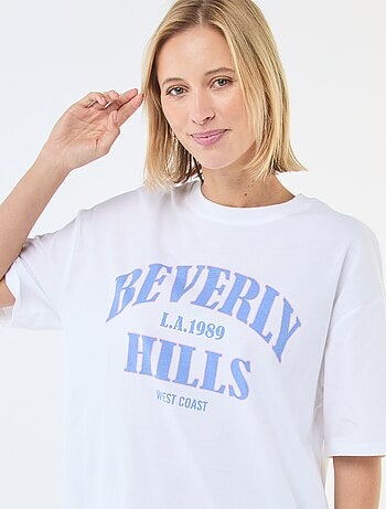 Camiseta oversize con mensaje