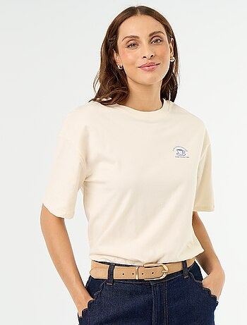 Camiseta oversize con mensaje