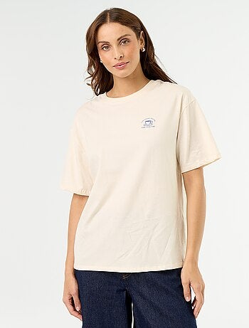 Camiseta oversize con mensaje