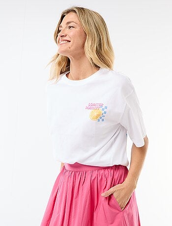 Camiseta oversize con mensaje