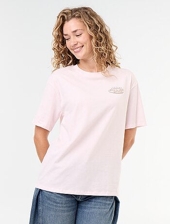 Camiseta oversize con mensaje